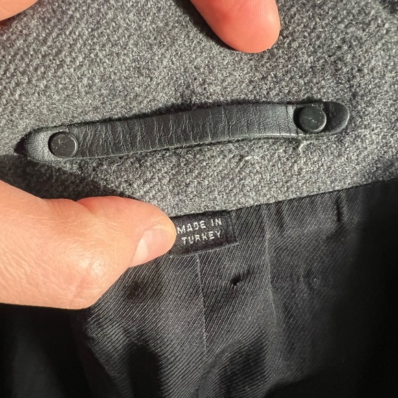 Charcoal Gray Wool Coat - Picture 2 of 5